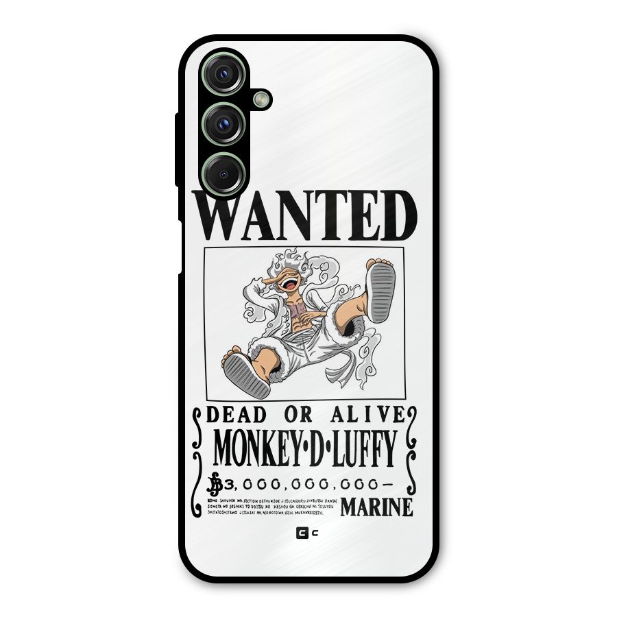 Munkey D Luffy Wanted  Metal Back Case for Galaxy F34