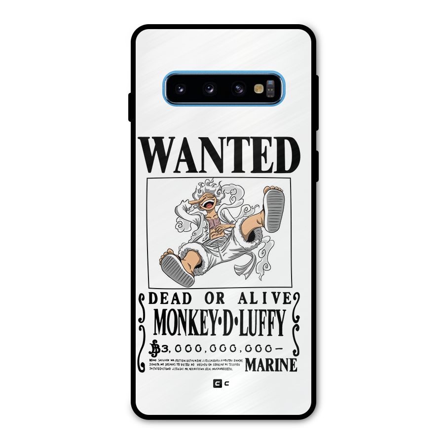 Munkey D Luffy Wanted  Metal Back Case for Galaxy S10