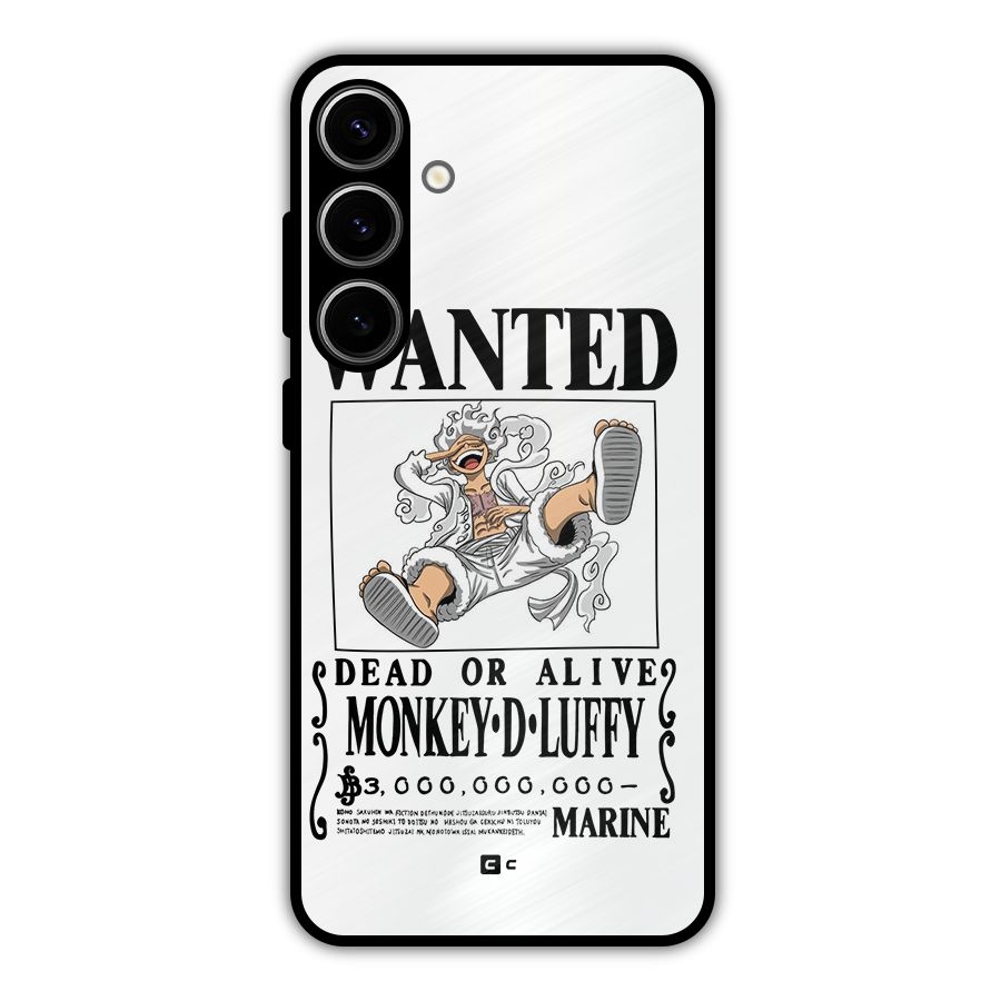 Munkey D Luffy Wanted  Metal Back Case for Galaxy S24 Plus