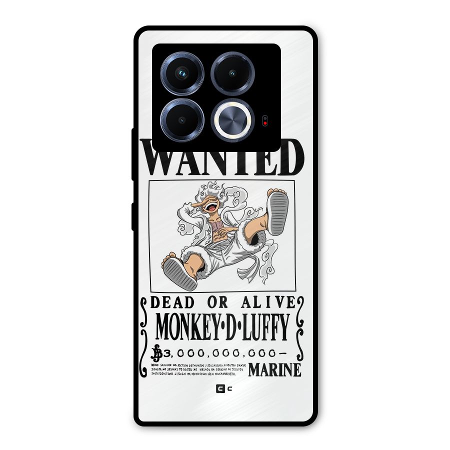 Munkey D Luffy Wanted  Metal Back Case for Infinix Note 40 5G
