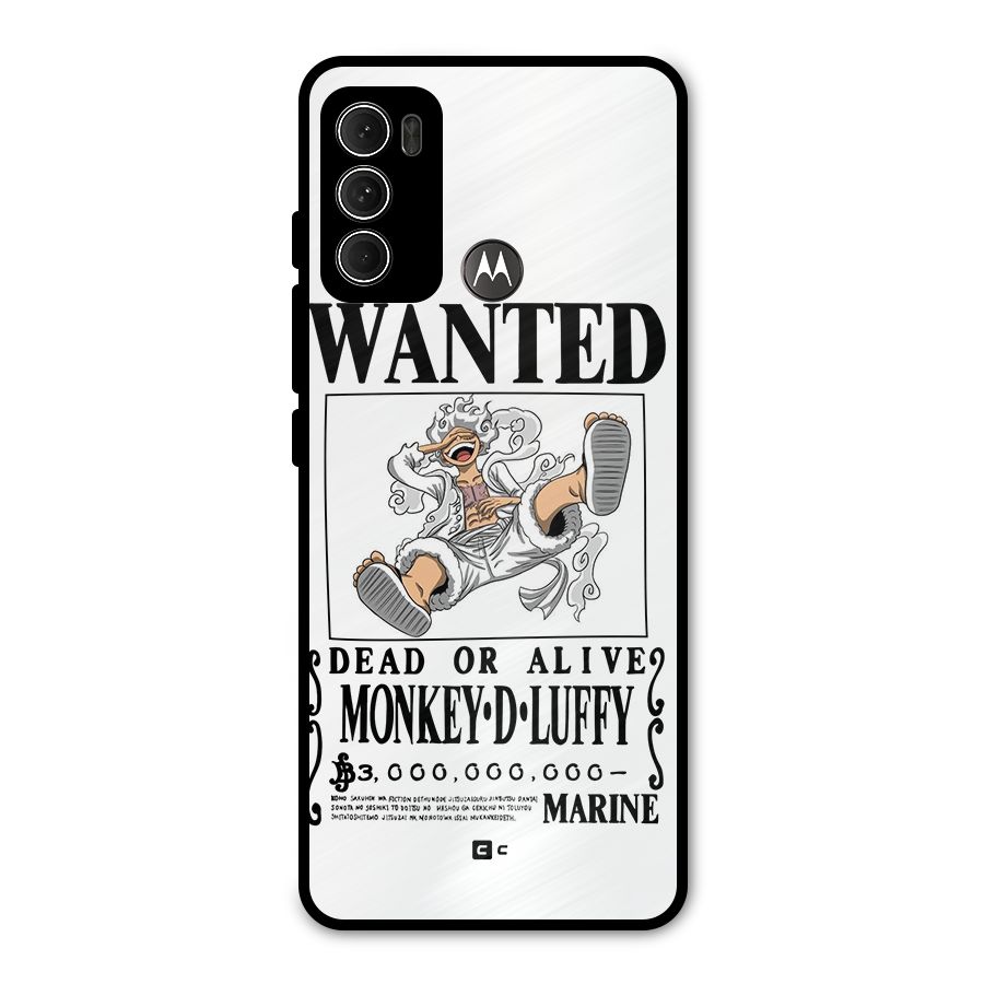 Munkey D Luffy Wanted  Metal Back Case for Moto G60