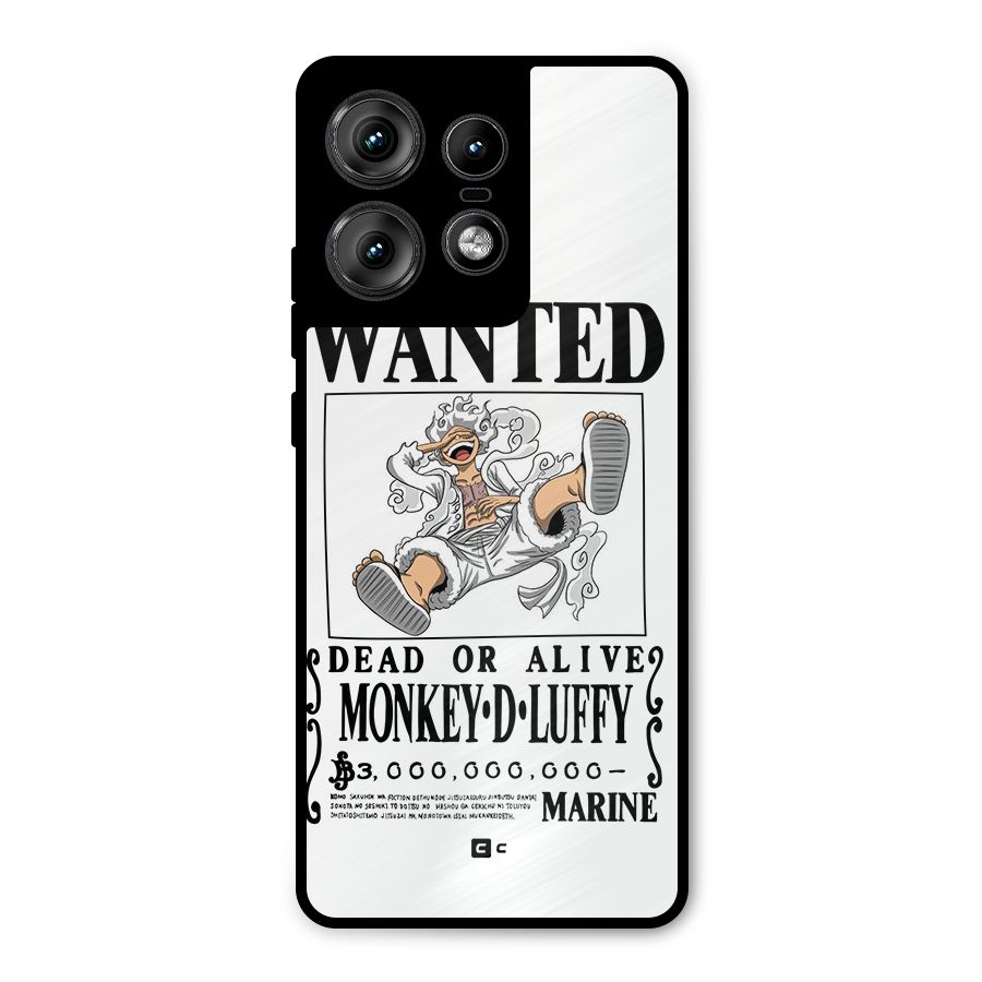 Munkey D Luffy Wanted  Metal Back Case for Motorola Edge 50 Pro
