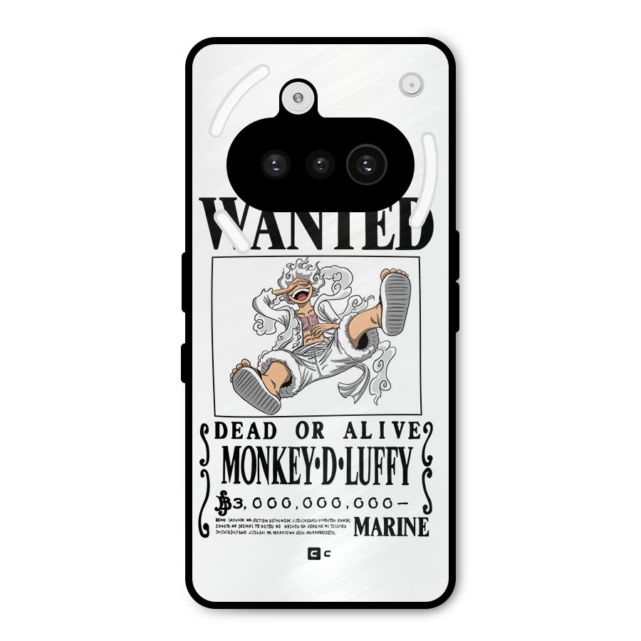 Munkey D Luffy Wanted  Metal Back Case for Nothing Phone 3a