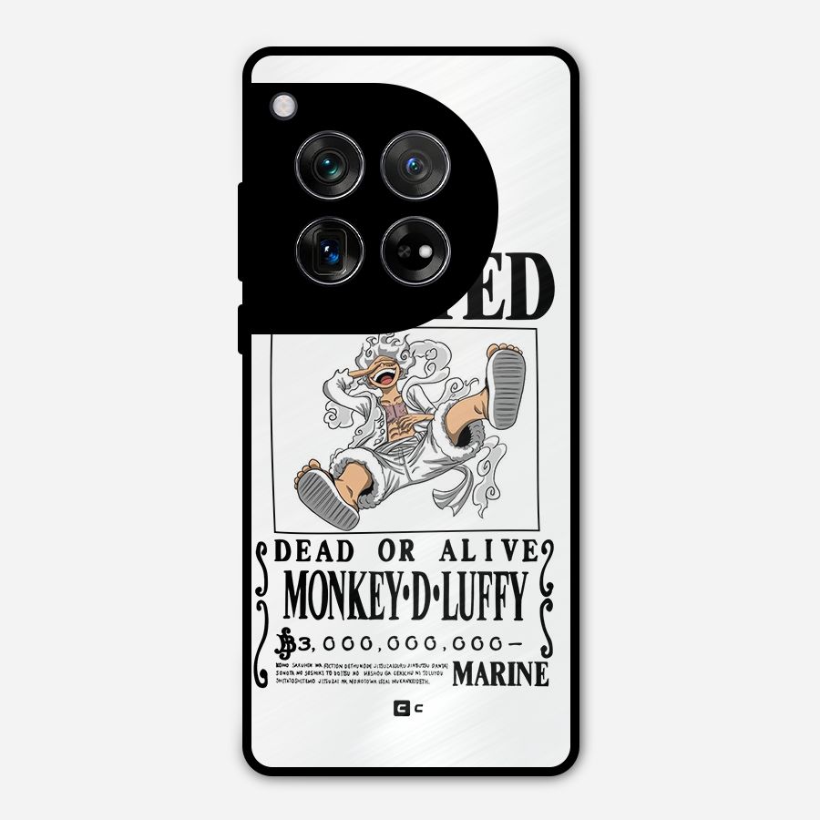 Munkey D Luffy Wanted  Metal Back Case for OnePlus 12