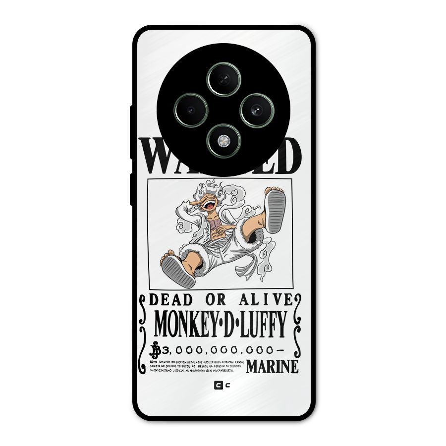Munkey D Luffy Wanted  Metal Back Case for Oppo F27