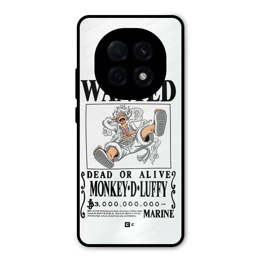 Munkey D Luffy Wanted  Metal Back Case for Oppo F29 Pro