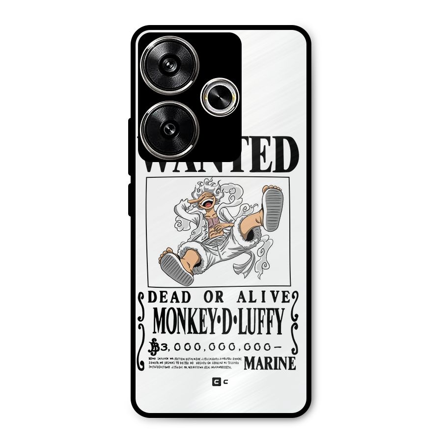 Munkey D Luffy Wanted  Metal Back Case for Poco F6