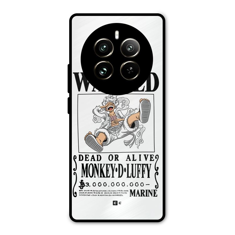 Munkey D Luffy Wanted  Metal Back Case for Realme 12 Pro