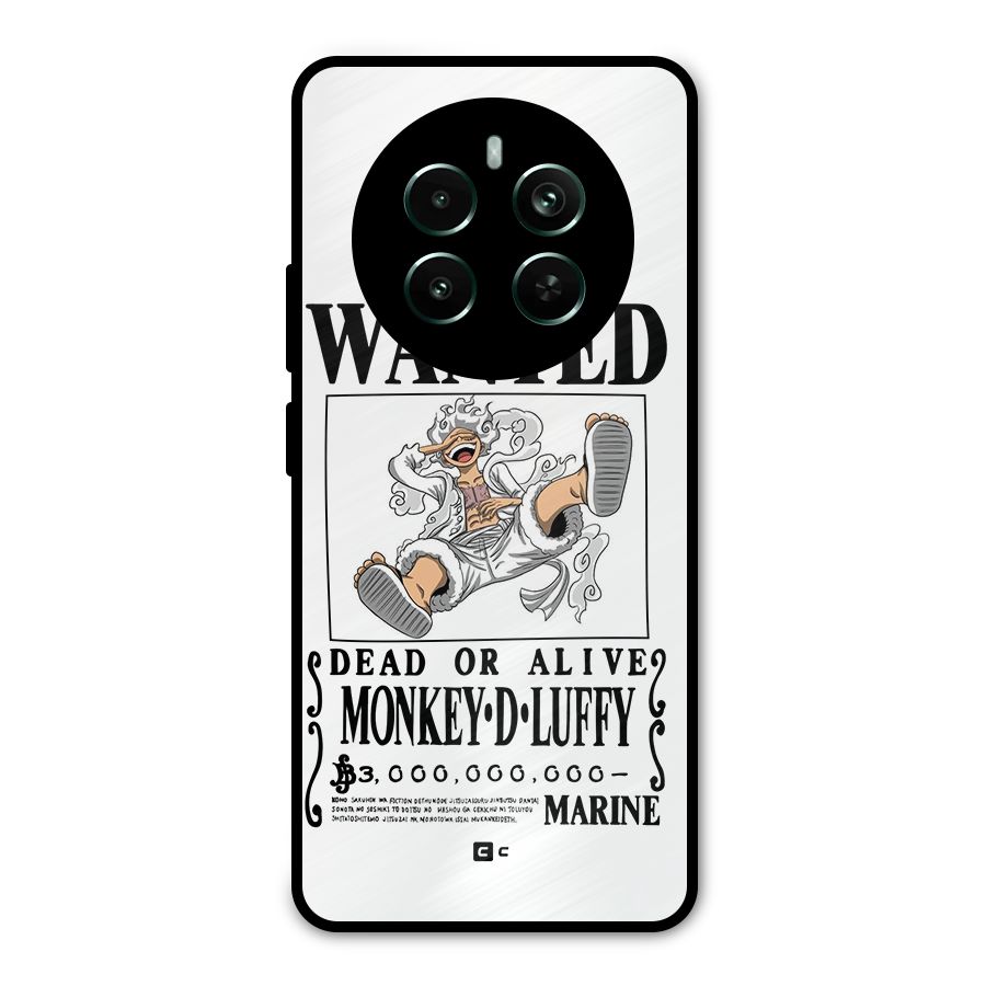 Munkey D Luffy Wanted  Metal Back Case for Realme 12 Pro Plus