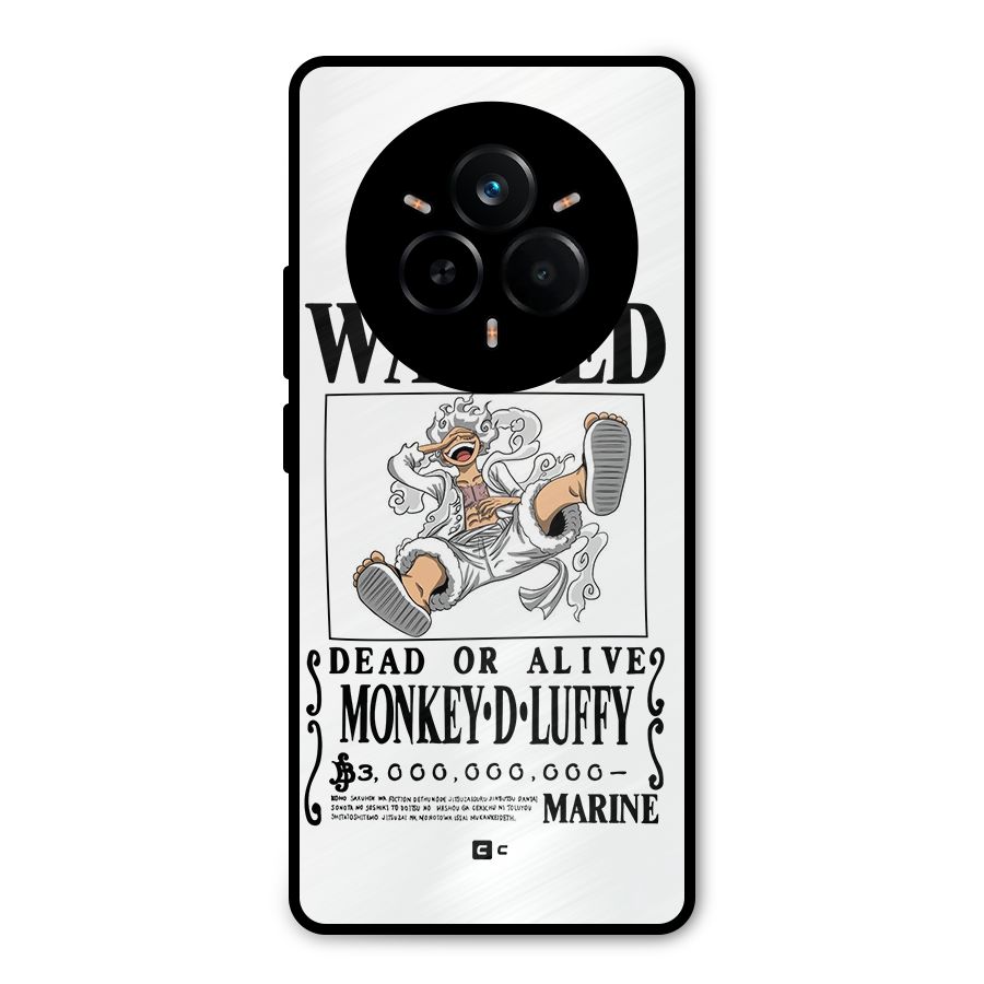 Munkey D Luffy Wanted  Metal Back Case for Realme 14 Pro