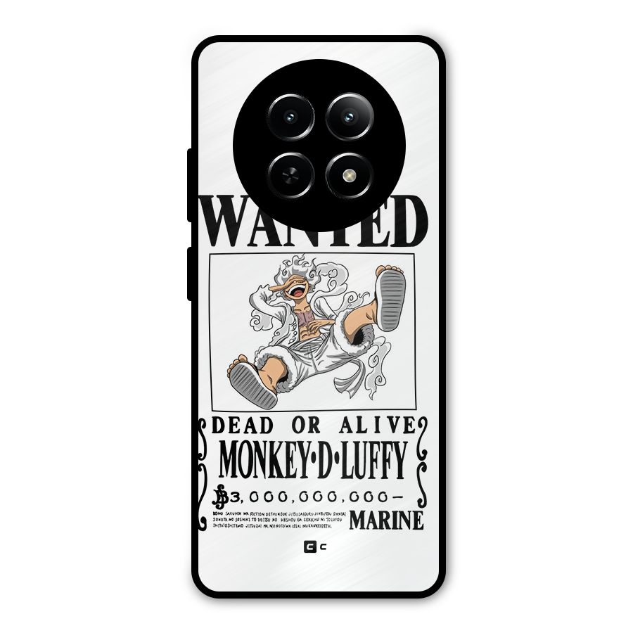 Munkey D Luffy Wanted  Metal Back Case for Realme Narzo 70x 5G