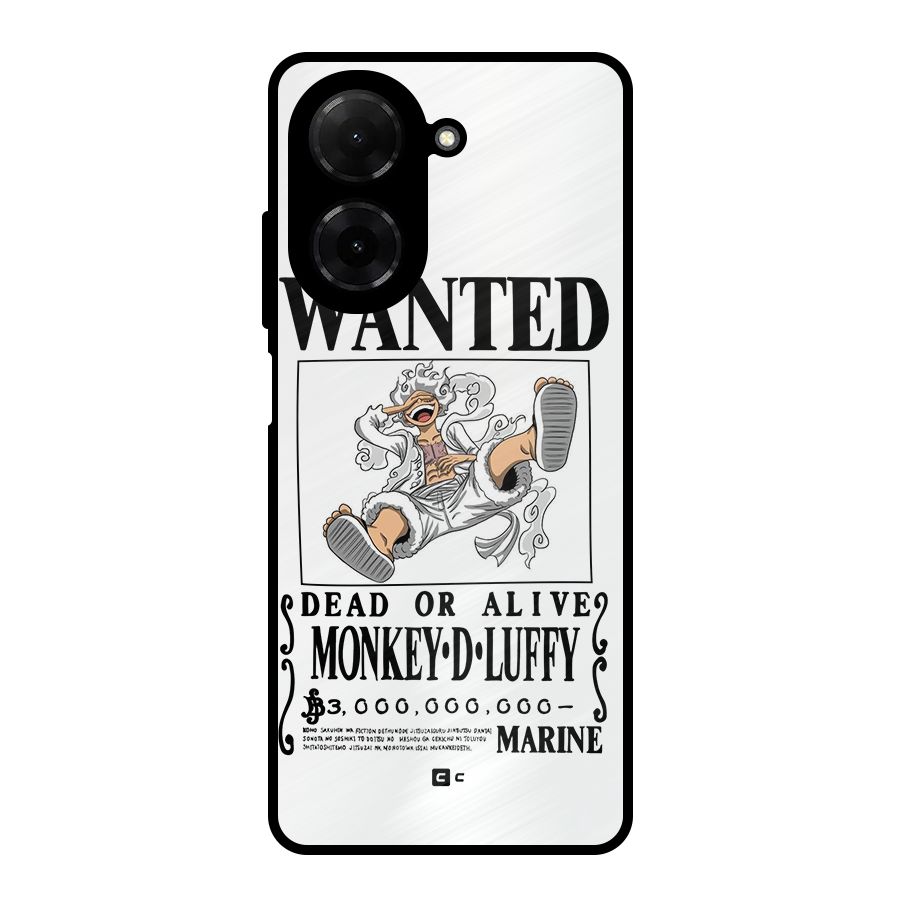 Munkey D Luffy Wanted  Metal Back Case for Redmi A5 4G