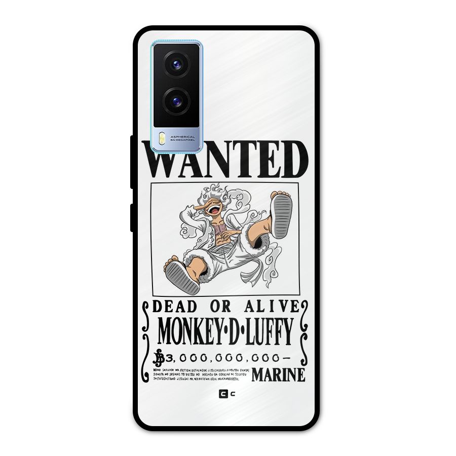 Munkey D Luffy Wanted  Metal Back Case for Vivo V21e 5G