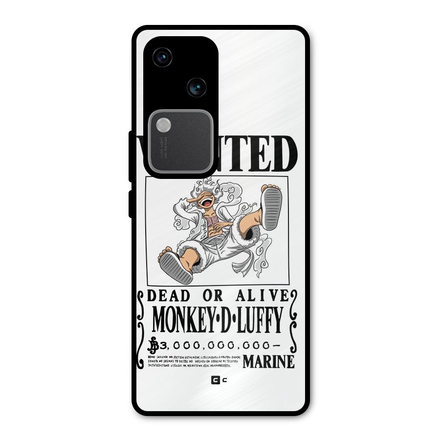 Munkey D Luffy Wanted  Metal Back Case for Vivo V30 Pro