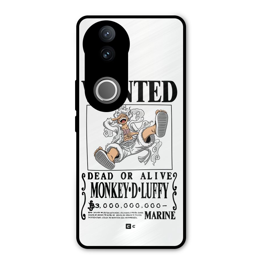 Munkey D Luffy Wanted  Metal Back Case for Vivo V50
