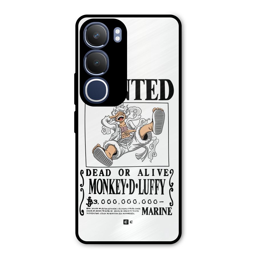 Munkey D Luffy Wanted  Metal Back Case for Vivo Y29