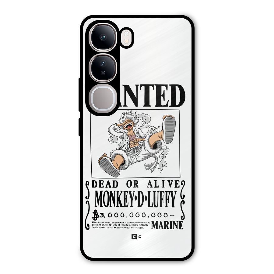Munkey D Luffy Wanted  Metal Back Case for Vivo Y300