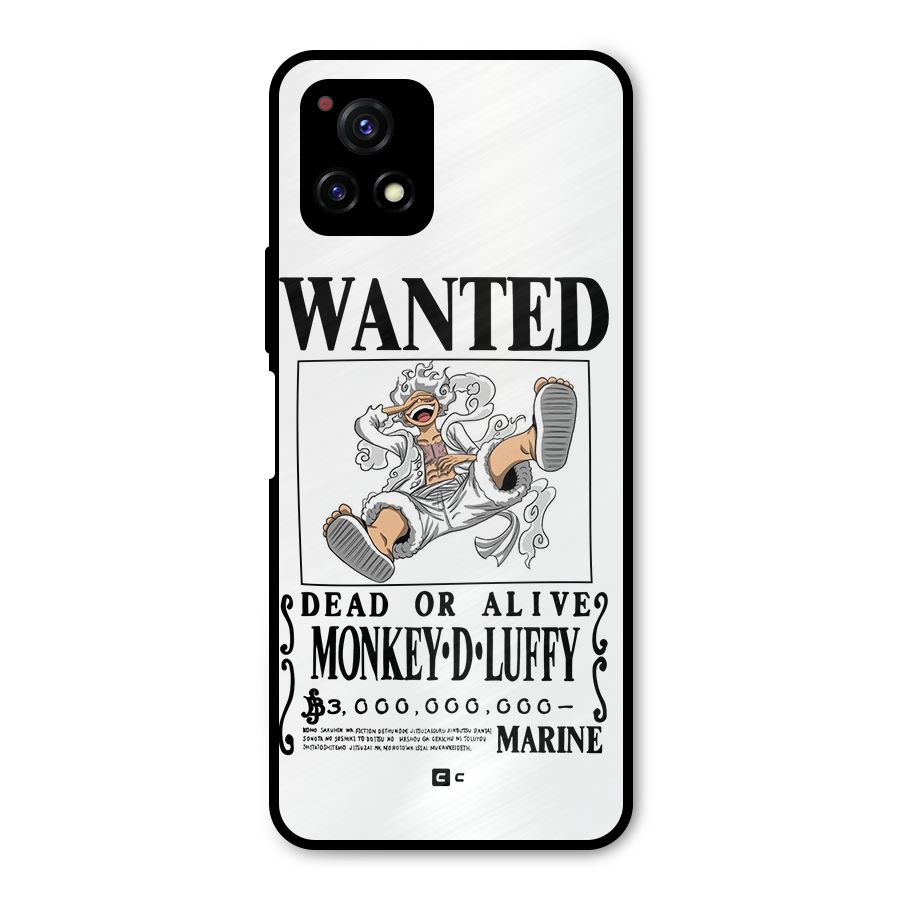 Munkey D Luffy Wanted  Metal Back Case for Vivo Y72 5G