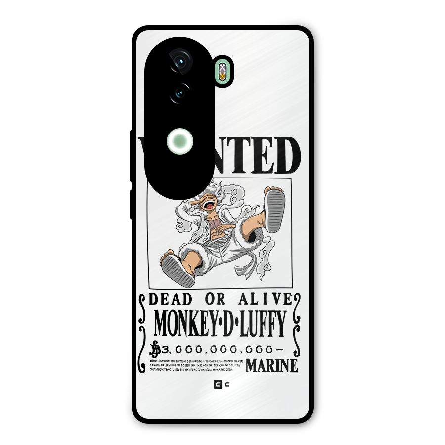 Munkey D Luffy Wanted  Metal Back Case for iQOO Z9s