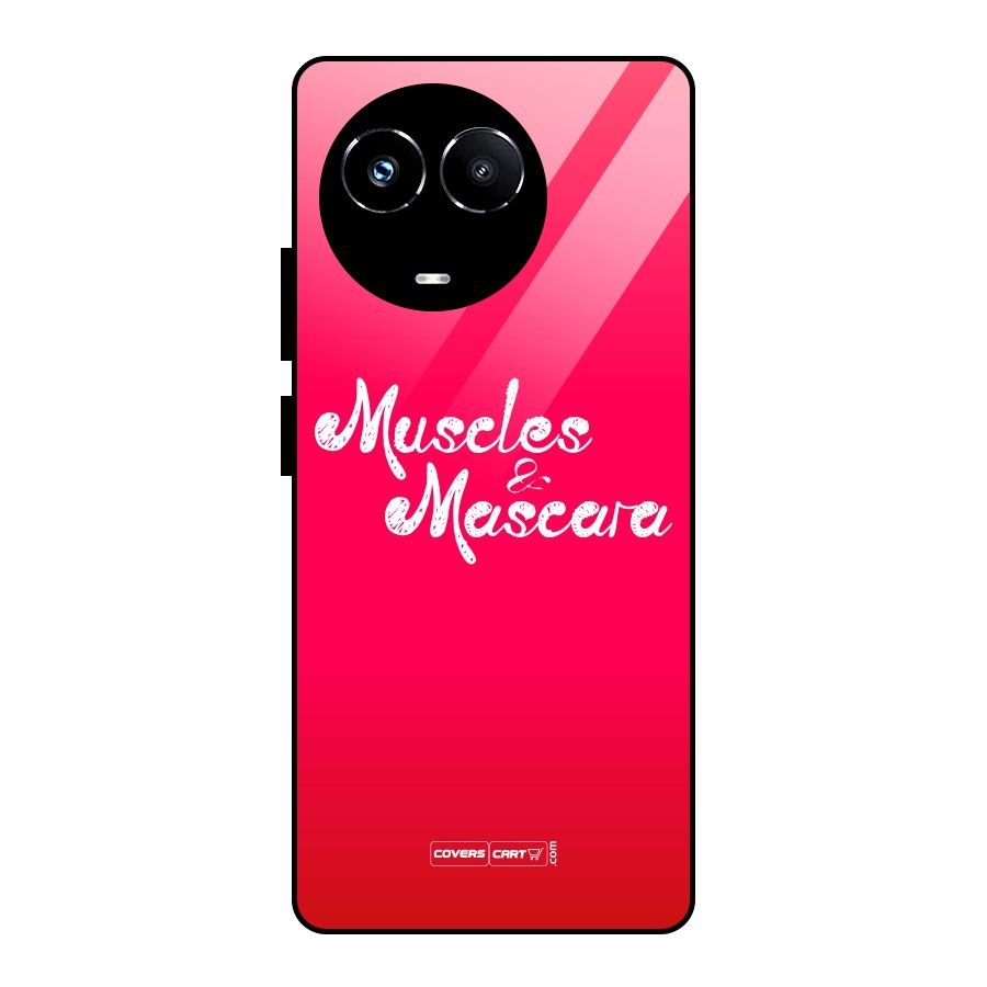 Muscles and Mascara Glass Back Case for Realme 11X