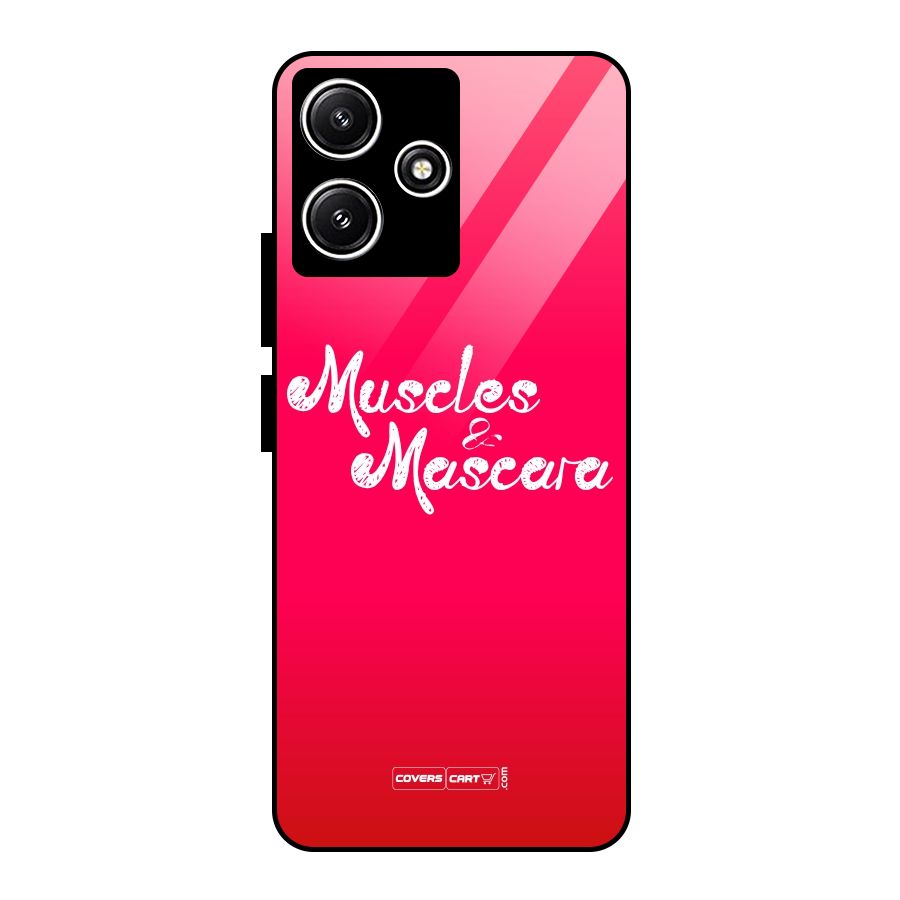 Muscles and Mascara Glass Back Case for Redmi 12 5G