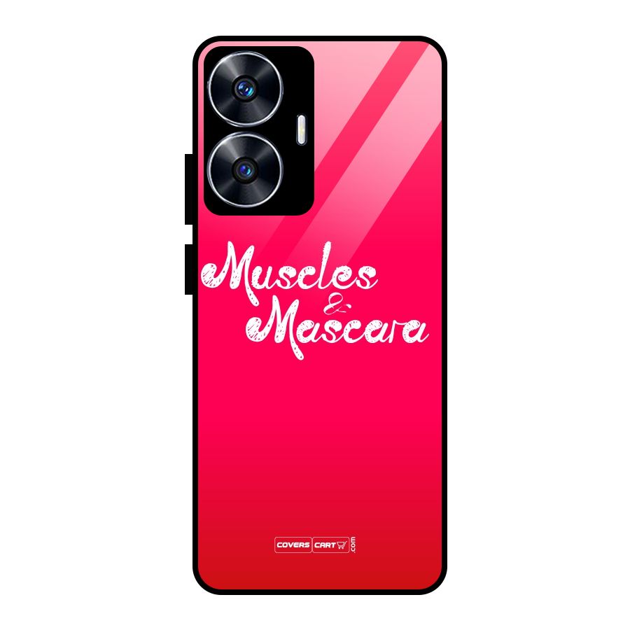 Muscles and Mascara Glass Back Case for realme C55