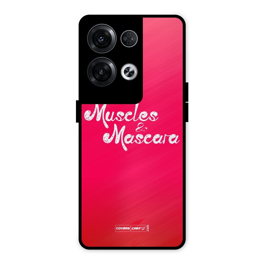 Muscles and Mascara Metal Back Case for Oppo Reno8 Pro 5G