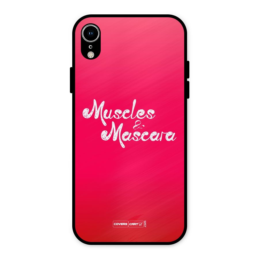 Muscles and Mascara Metal Back Case for iPhone XR
