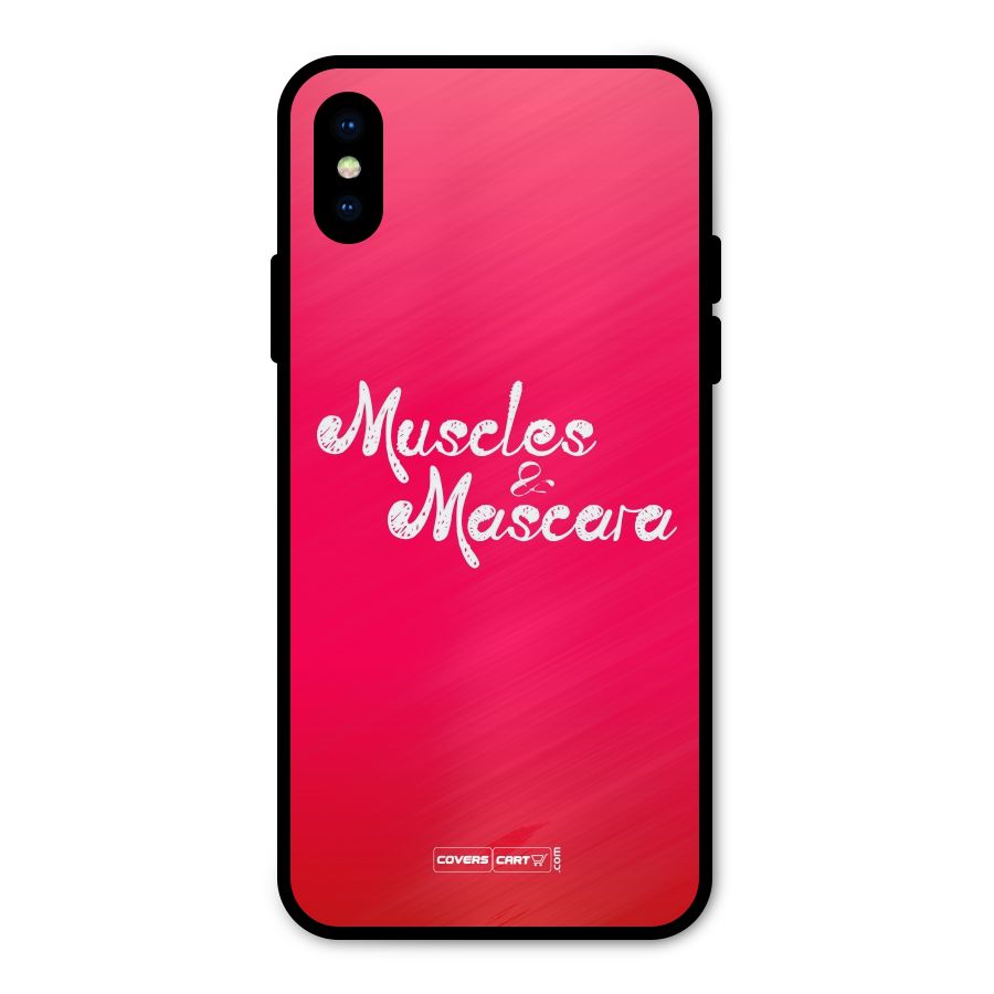 Muscles and Mascara Metal Back Case for iPhone XS