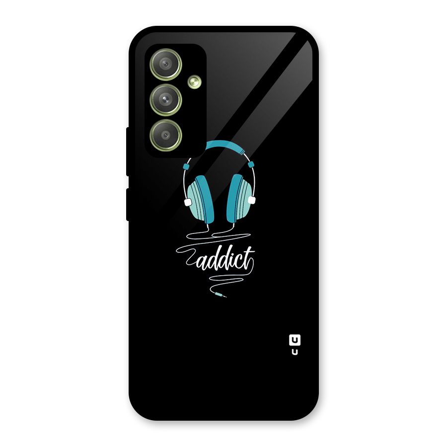 Music Addict Glass Back Case for Galaxy A54