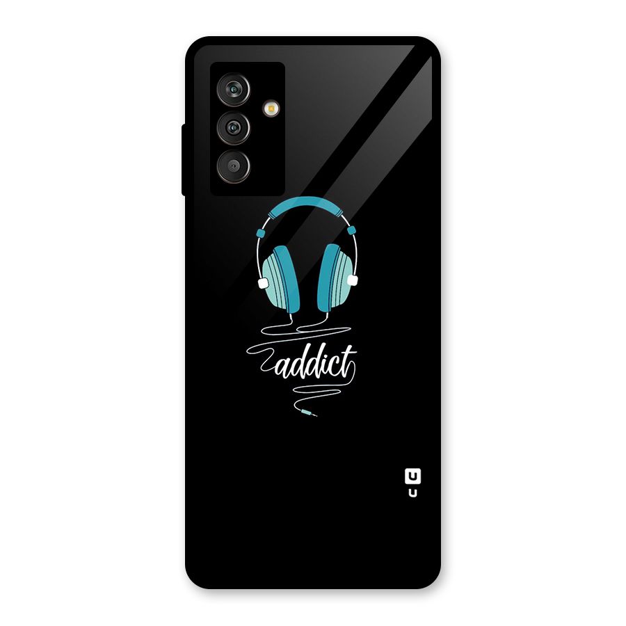 Music Addict Glass Back Case for Galaxy M13