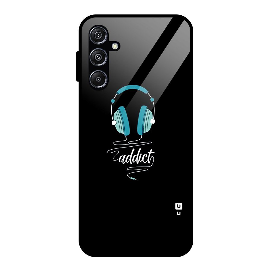 Music Addict Glass Back Case for Galaxy M34 5G