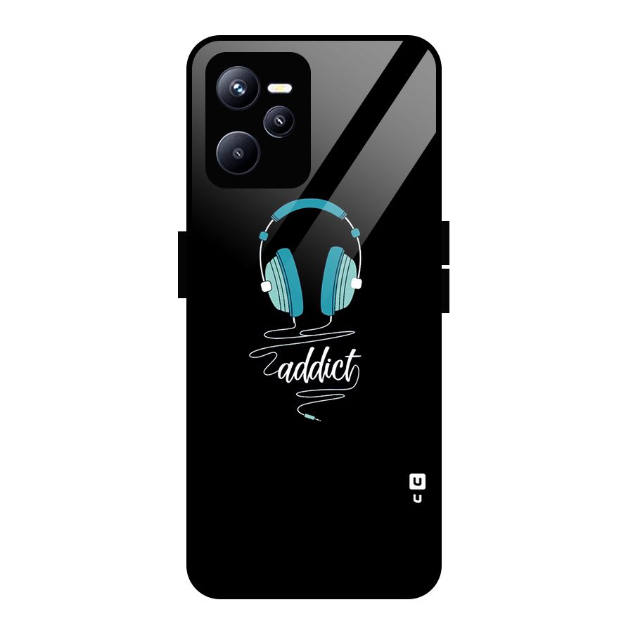 Music Addict Glass Back Case for Realme C35