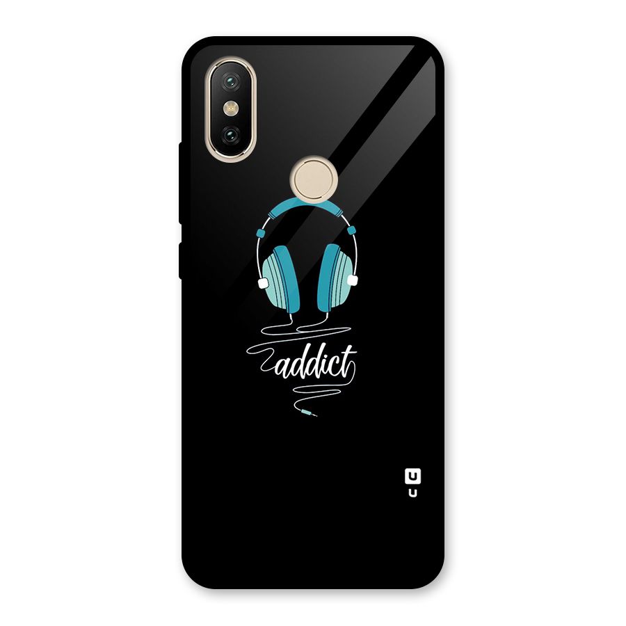 Music Addict Glass Back Case for Redmi A2