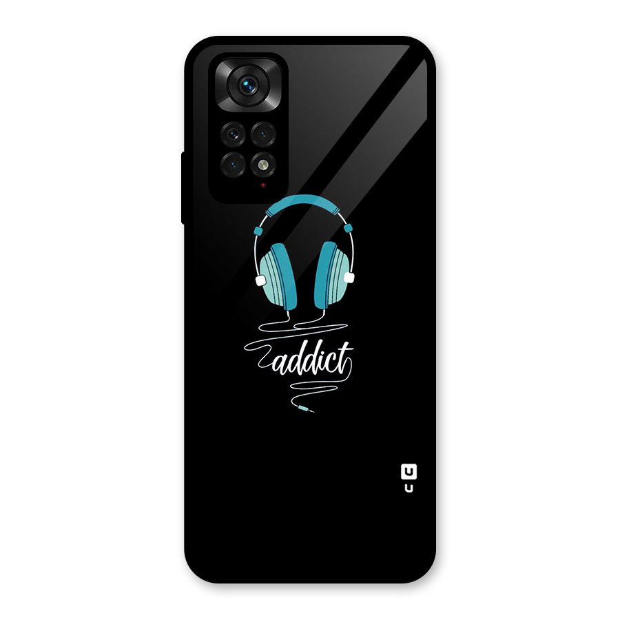 Music Addict Glass Back Case for Redmi Note 11S