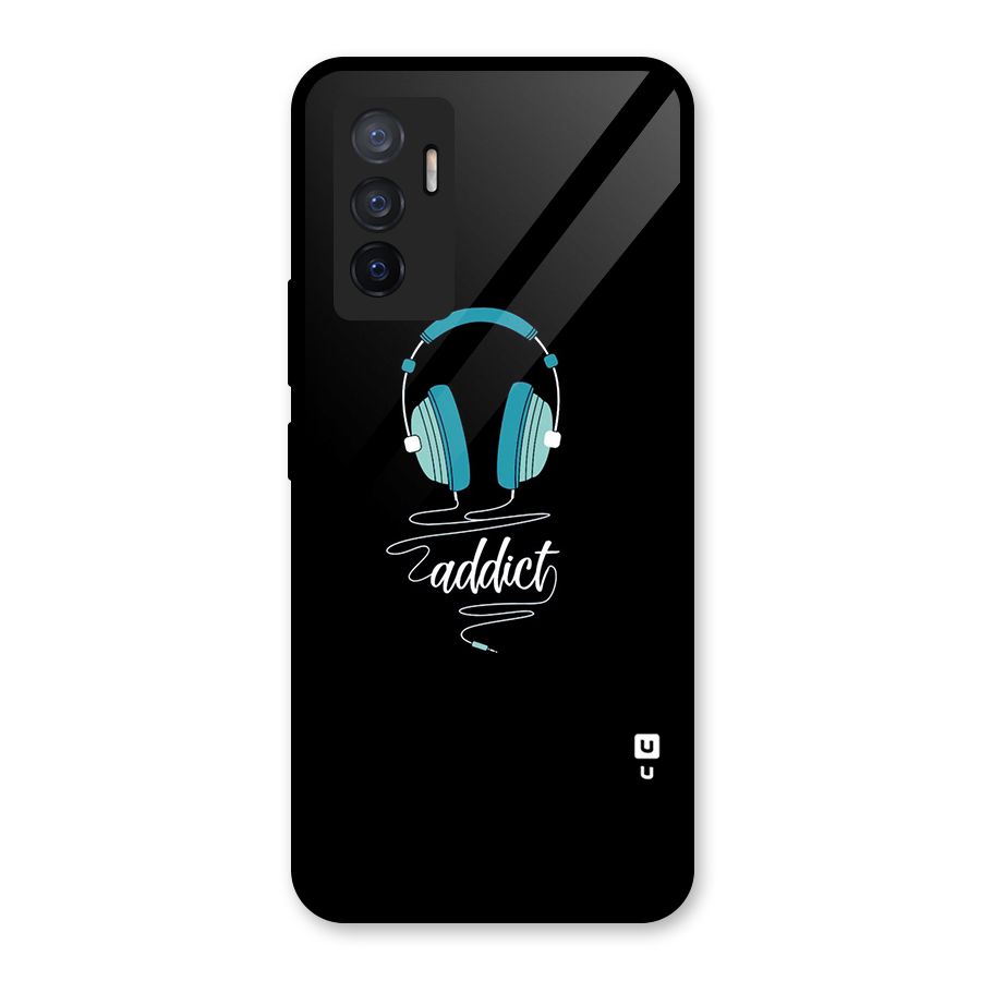 Music Addict Glass Back Case for Vivo V23e