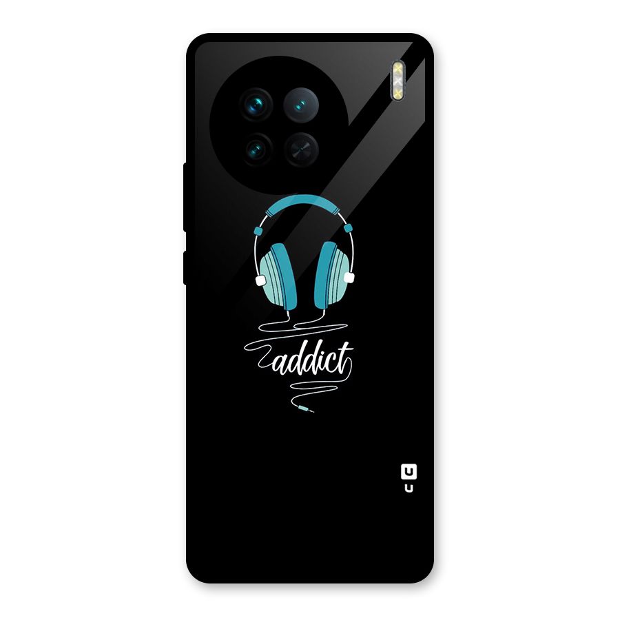 Music Addict Glass Back Case for Vivo X90