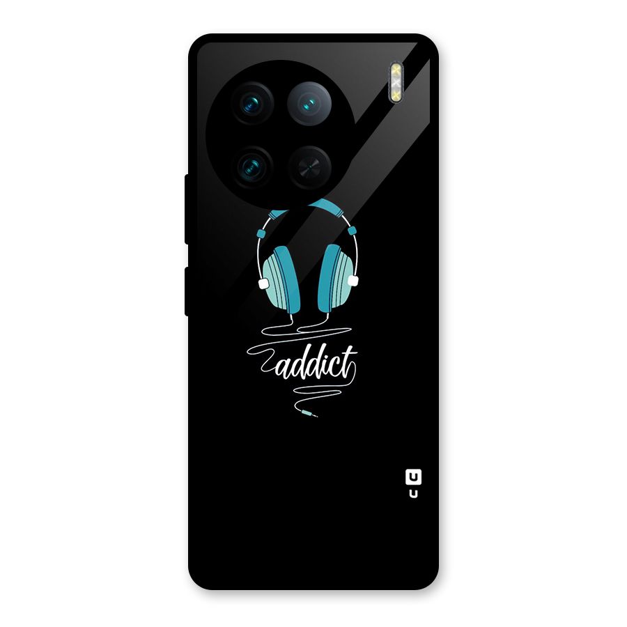 Music Addict Glass Back Case for Vivo X90 Pro