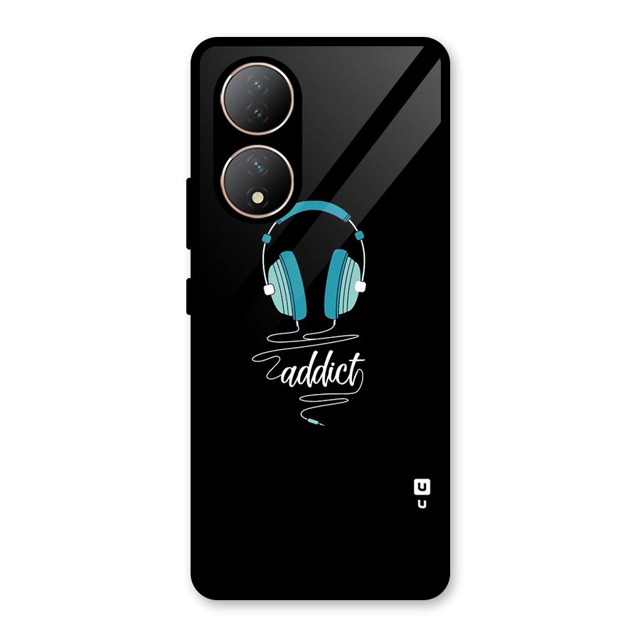 Music Addict Glass Back Case for Vivo Y100A