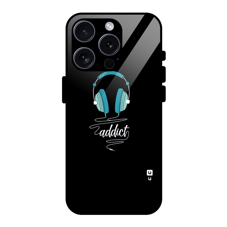 Music Addict Glass Back Case for iPhone 15 Pro