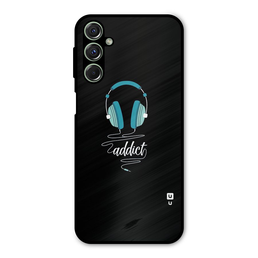Music Addict Metal Back Case for Galaxy F34