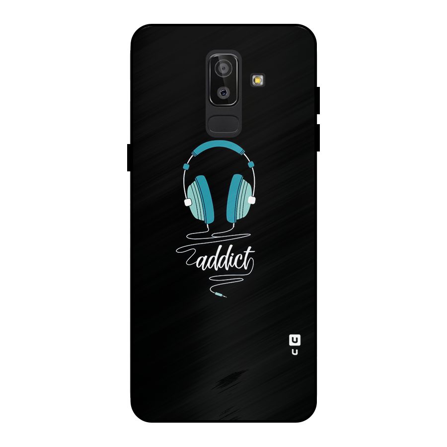 Music Addict Metal Back Case for Galaxy J8