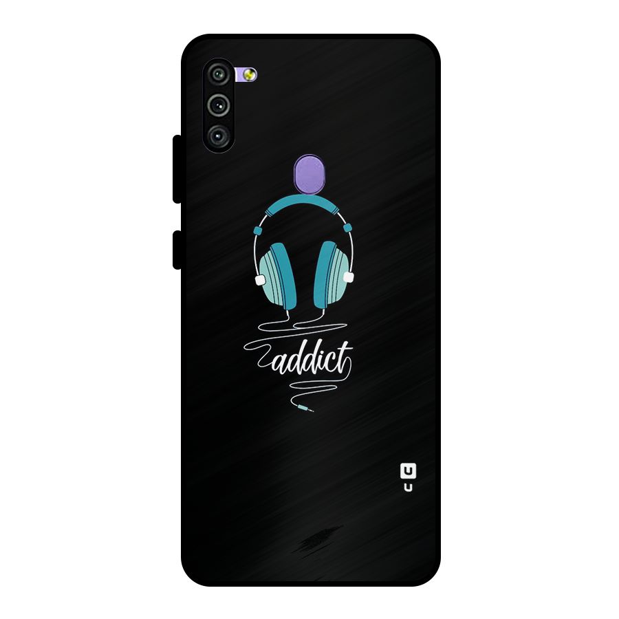 Music Addict Metal Back Case for Galaxy M11