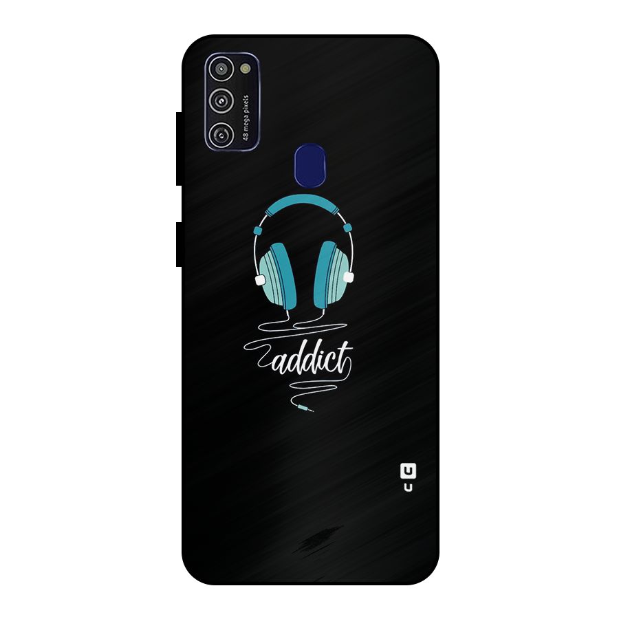 Music Addict Metal Back Case for Galaxy M21