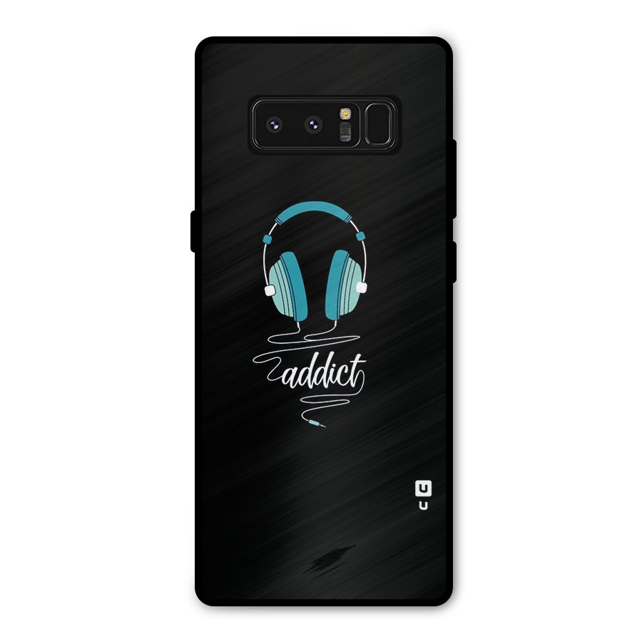 Music Addict Metal Back Case for Galaxy Note 8