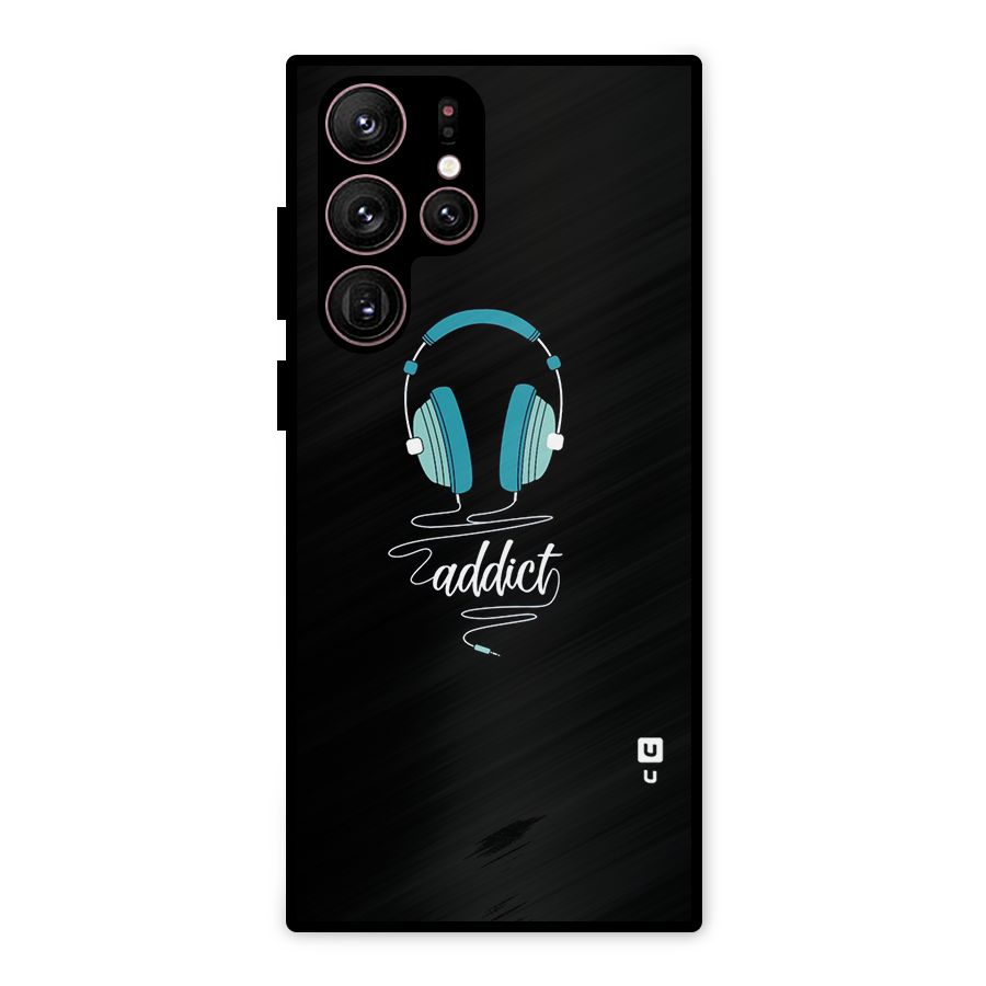 Music Addict Metal Back Case for Galaxy S22 Ultra 5G