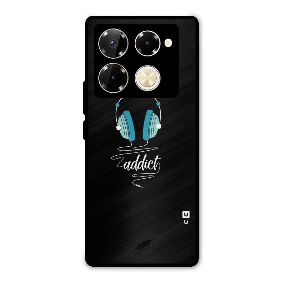 Music Addict Metal Back Case for Infinix Note 40 Pro Plus