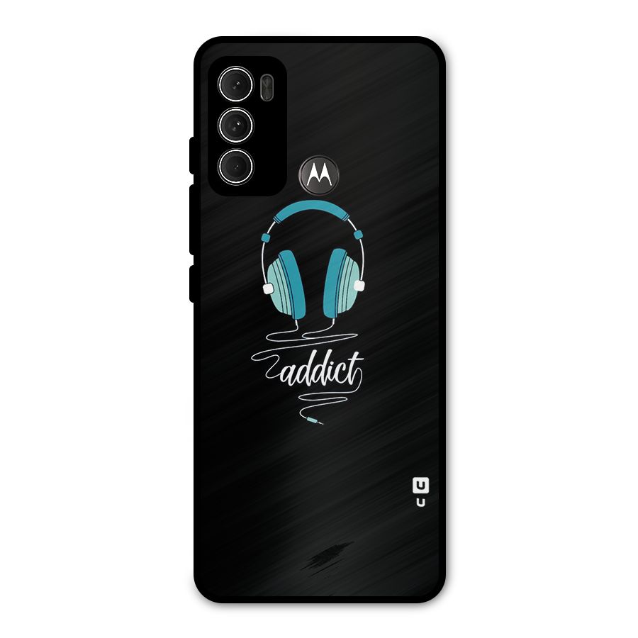 Music Addict Metal Back Case for Moto G60