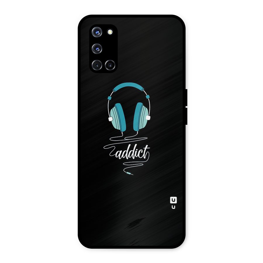 Music Addict Metal Back Case for Oppo A52