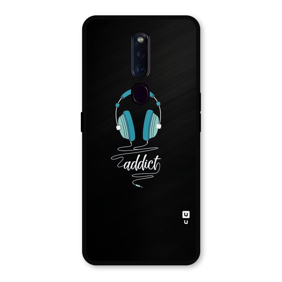 Music Addict Metal Back Case for Oppo F11 Pro